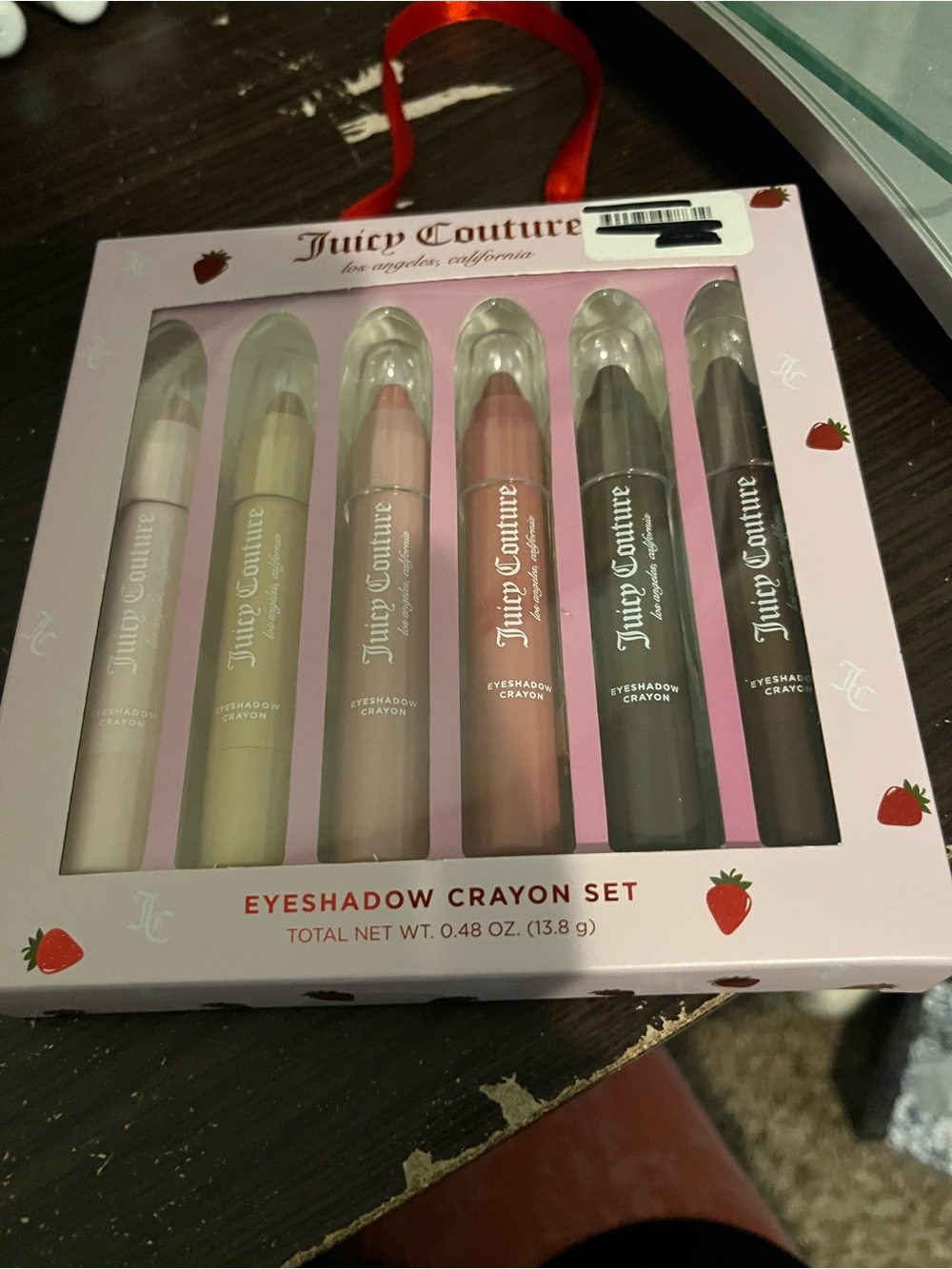 Juicy Couture Pink Eyeshadow Crayon Set - 6 Shade Travel Kit